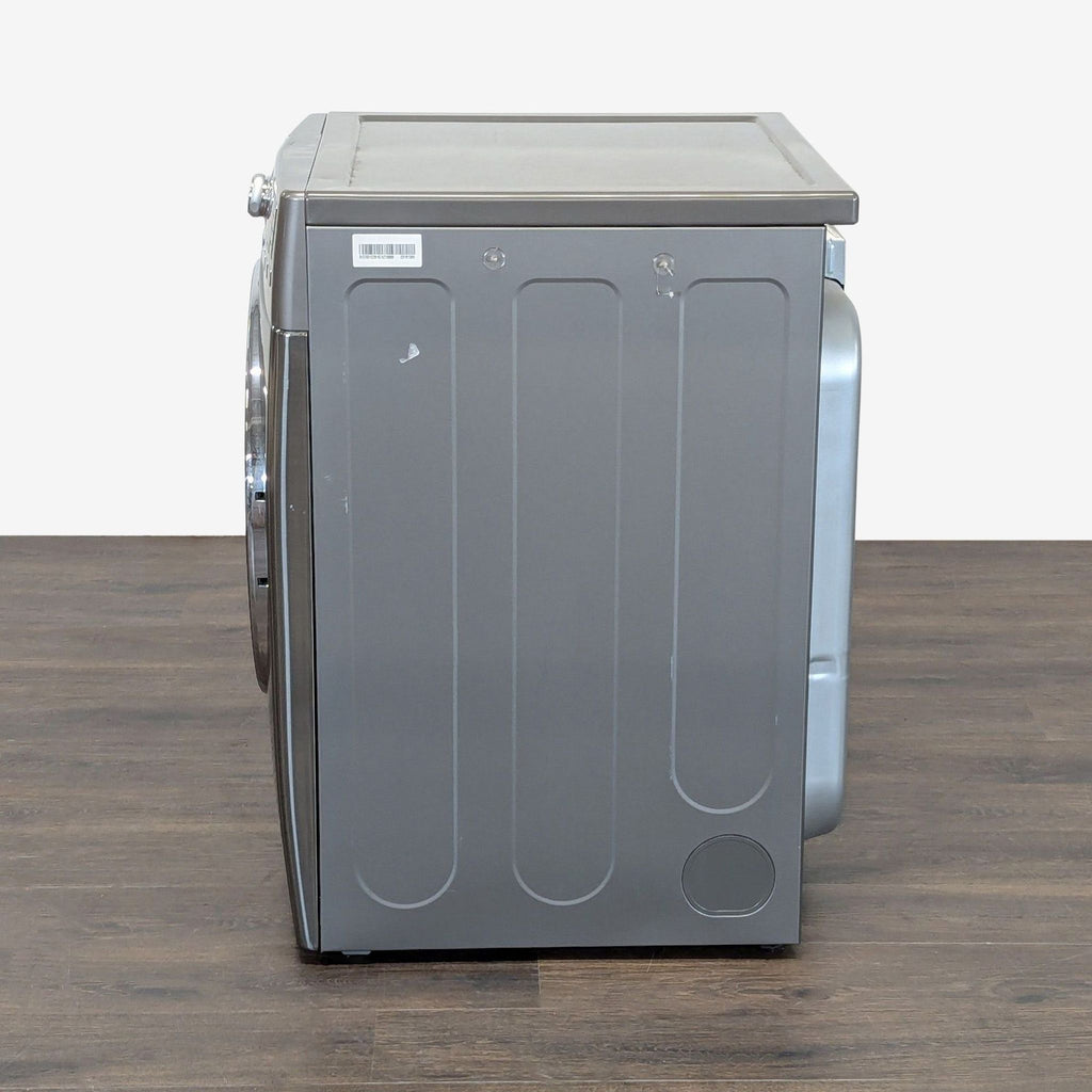 Space-saving LG washer/dryer combo in stainless steel, with user-friendly digital interface and dependable performance.