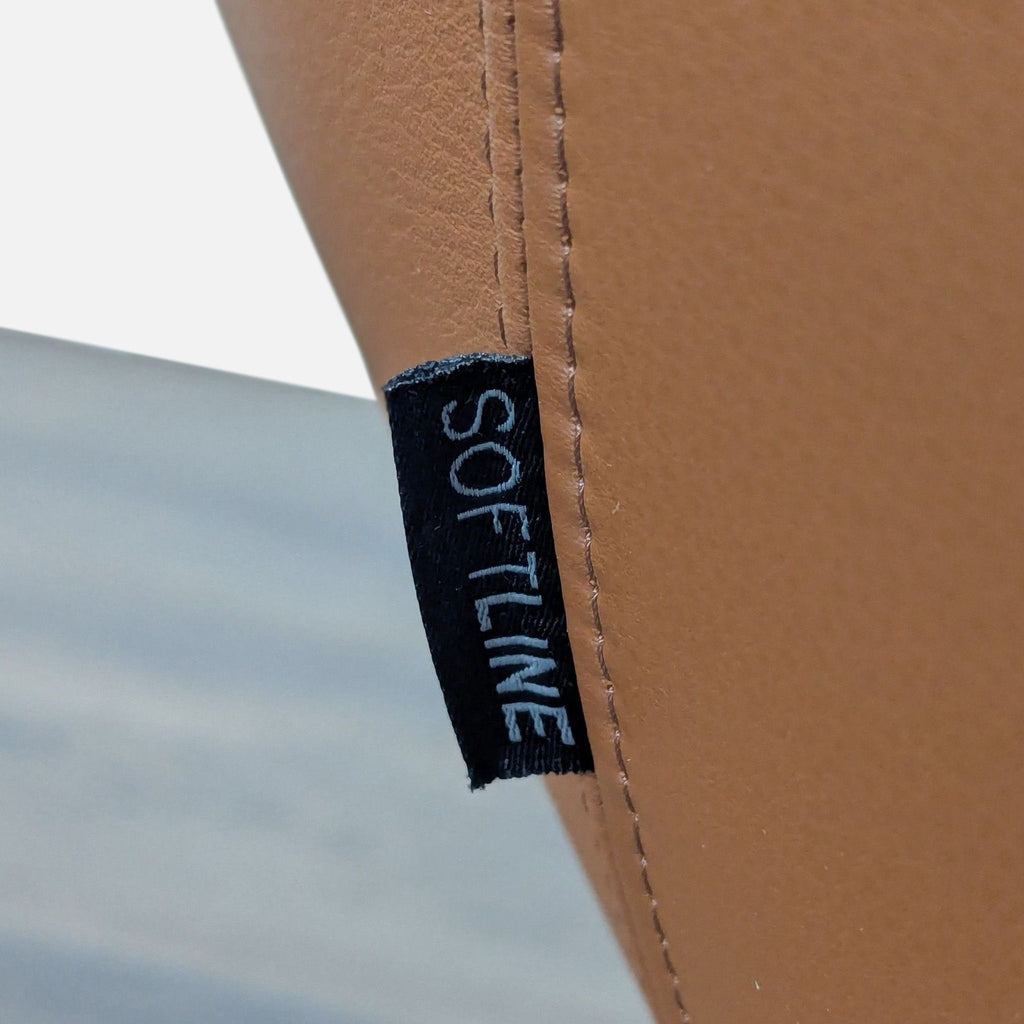 Design Within Reach Noomi Modern Brown Leather Lounge Chair