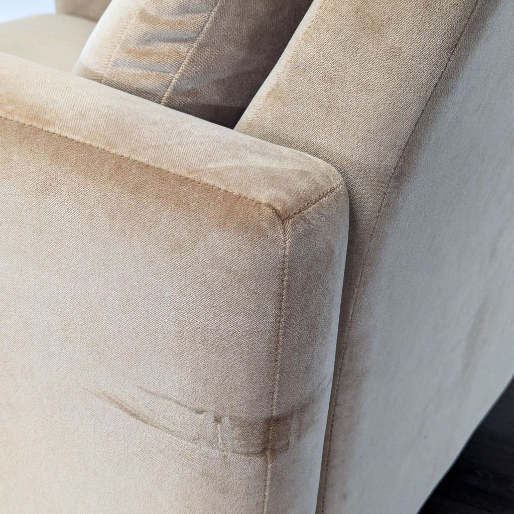 Room and Board Wynton Modern Tan Recliner Lounge Chair