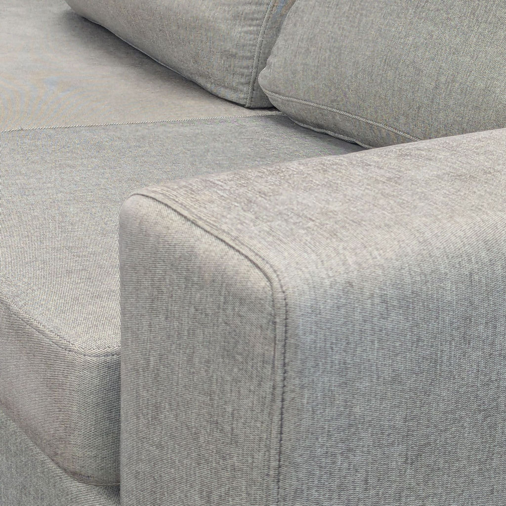 BoConcept Modern Light Gray Sectional with Adjustable Headrests