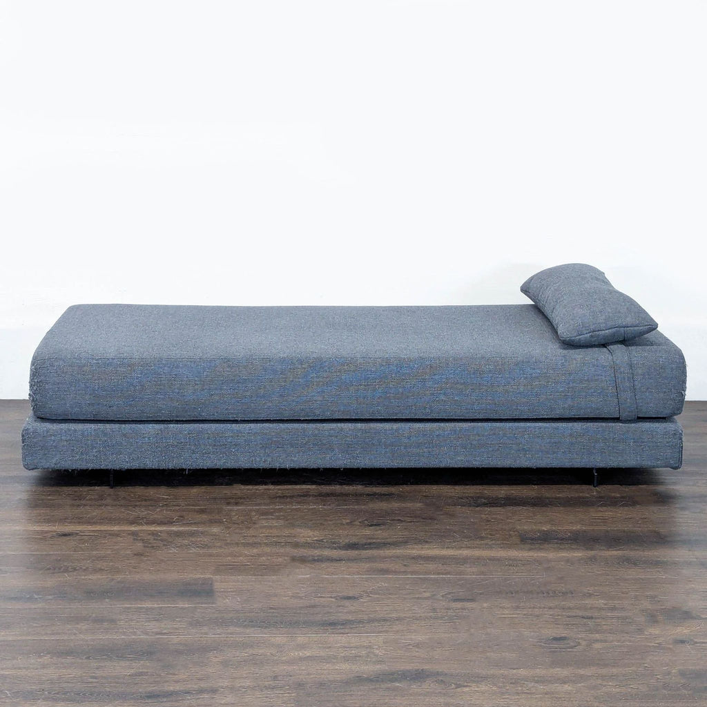 Design Within Reach Blue Modern Daybed Sofa with Pillow