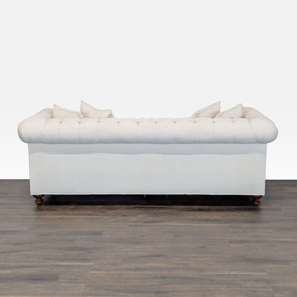 Classic 3-Seat Tufted Chesterfield Sofa with Nailhead Trim