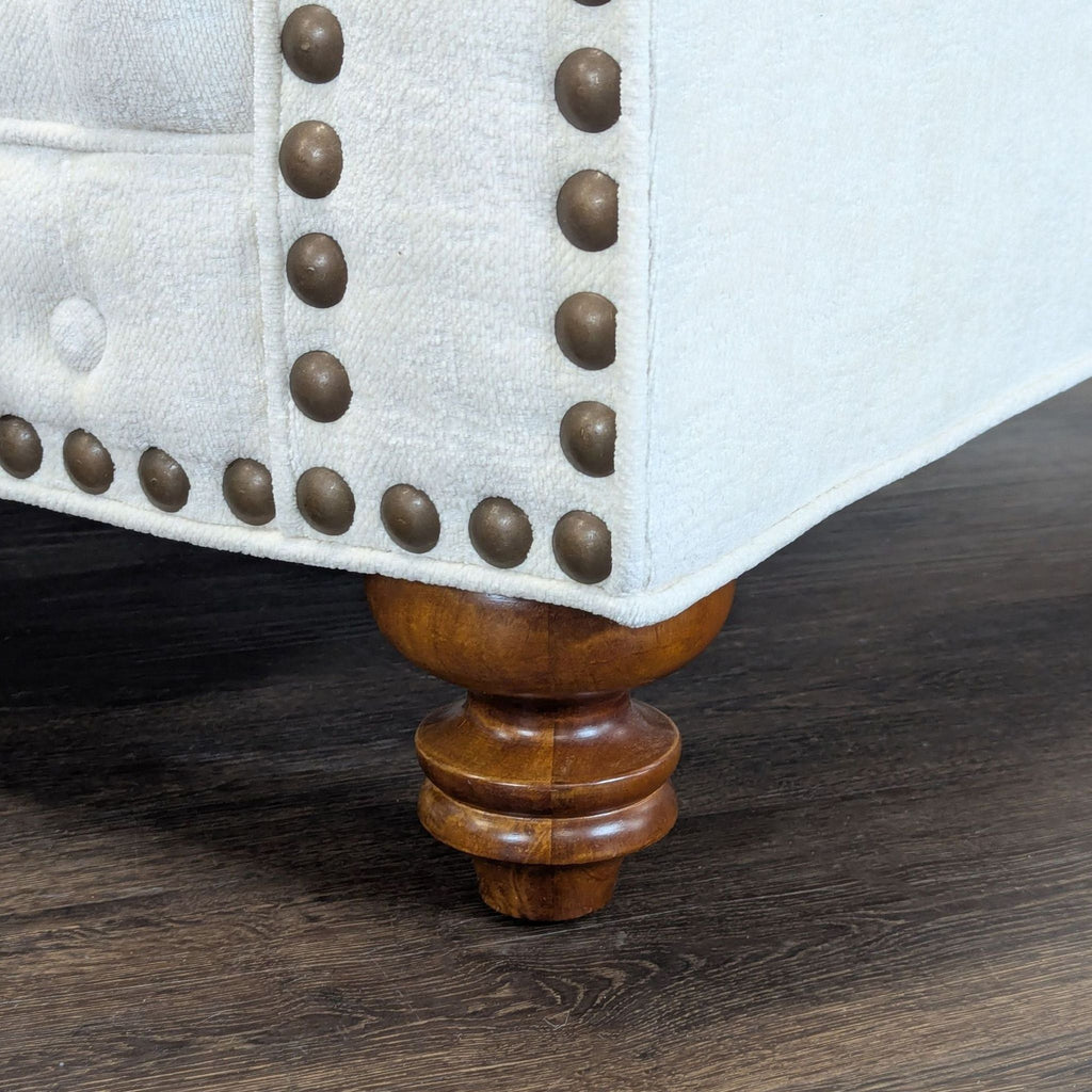 Classic 3-Seat Tufted Chesterfield Sofa with Nailhead Trim