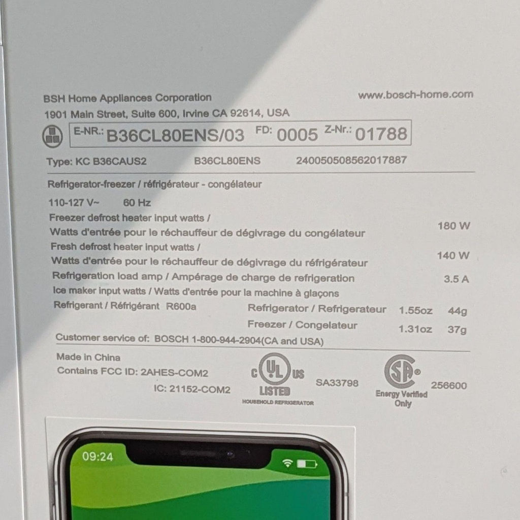 Bosch French Door Refrigerator with Bottom Freezer Drawers – Stainless Steel