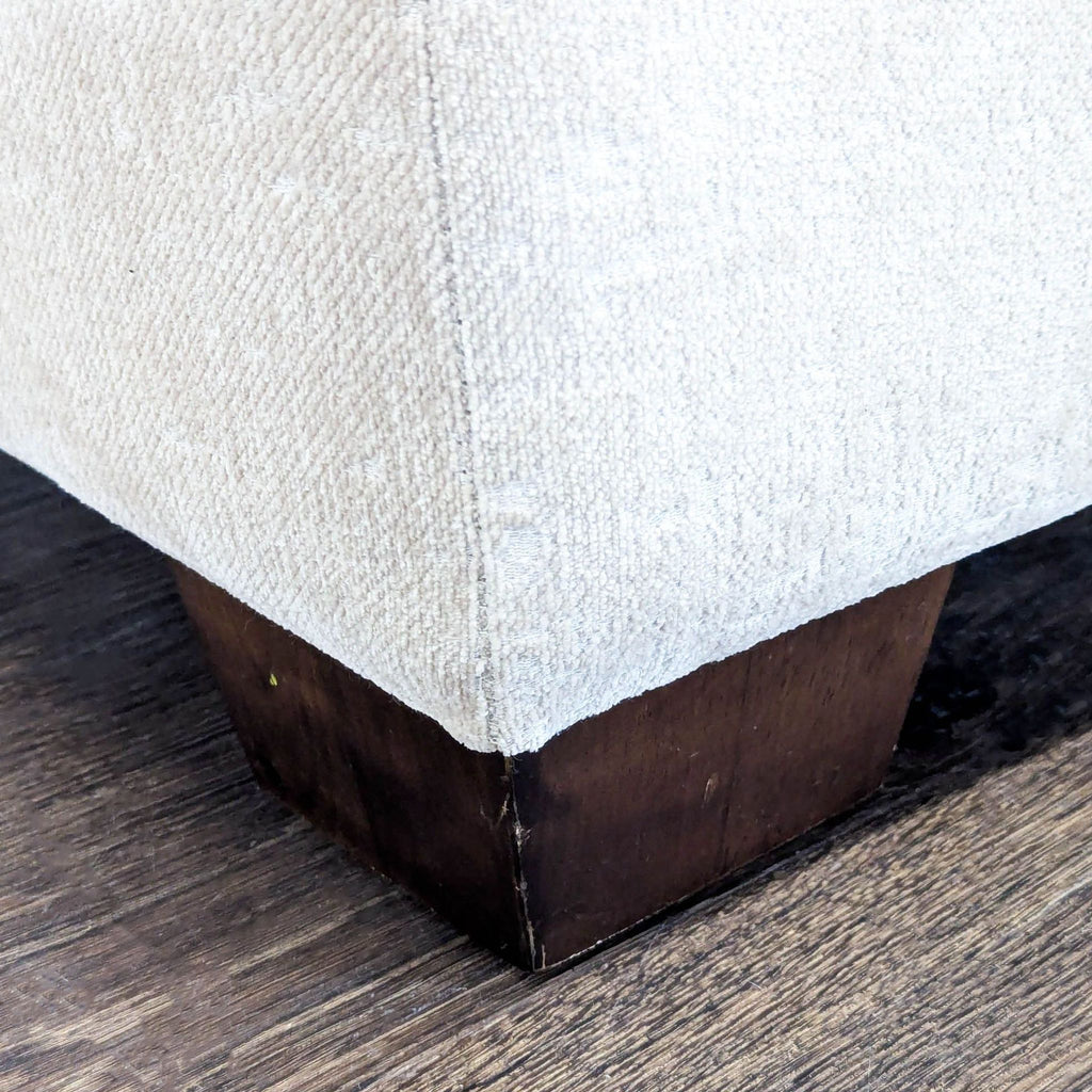 Upholstered Ottoman with Bun Feet - Accepted Offer (47.83% discount)