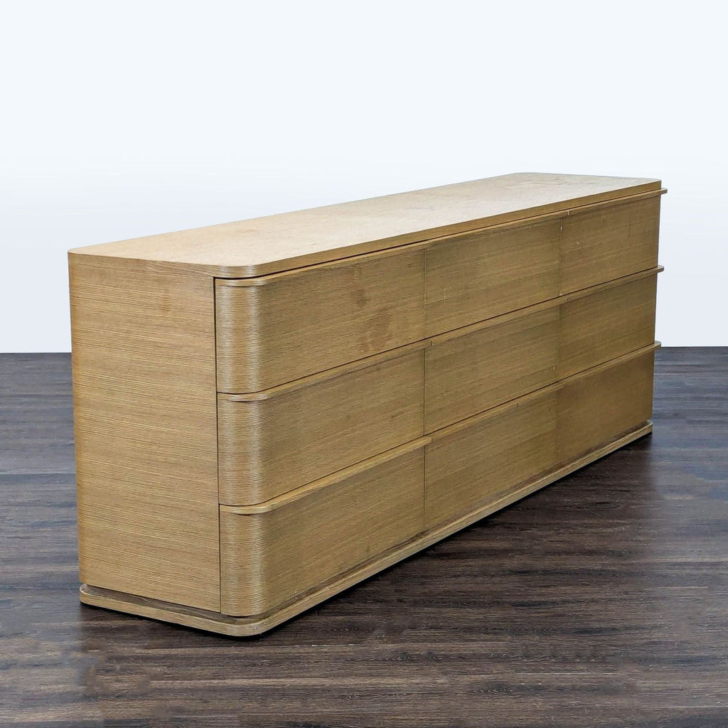 Restoration Hardware Ligné Modern 9-Drawer Dresser in Light Wood Finish