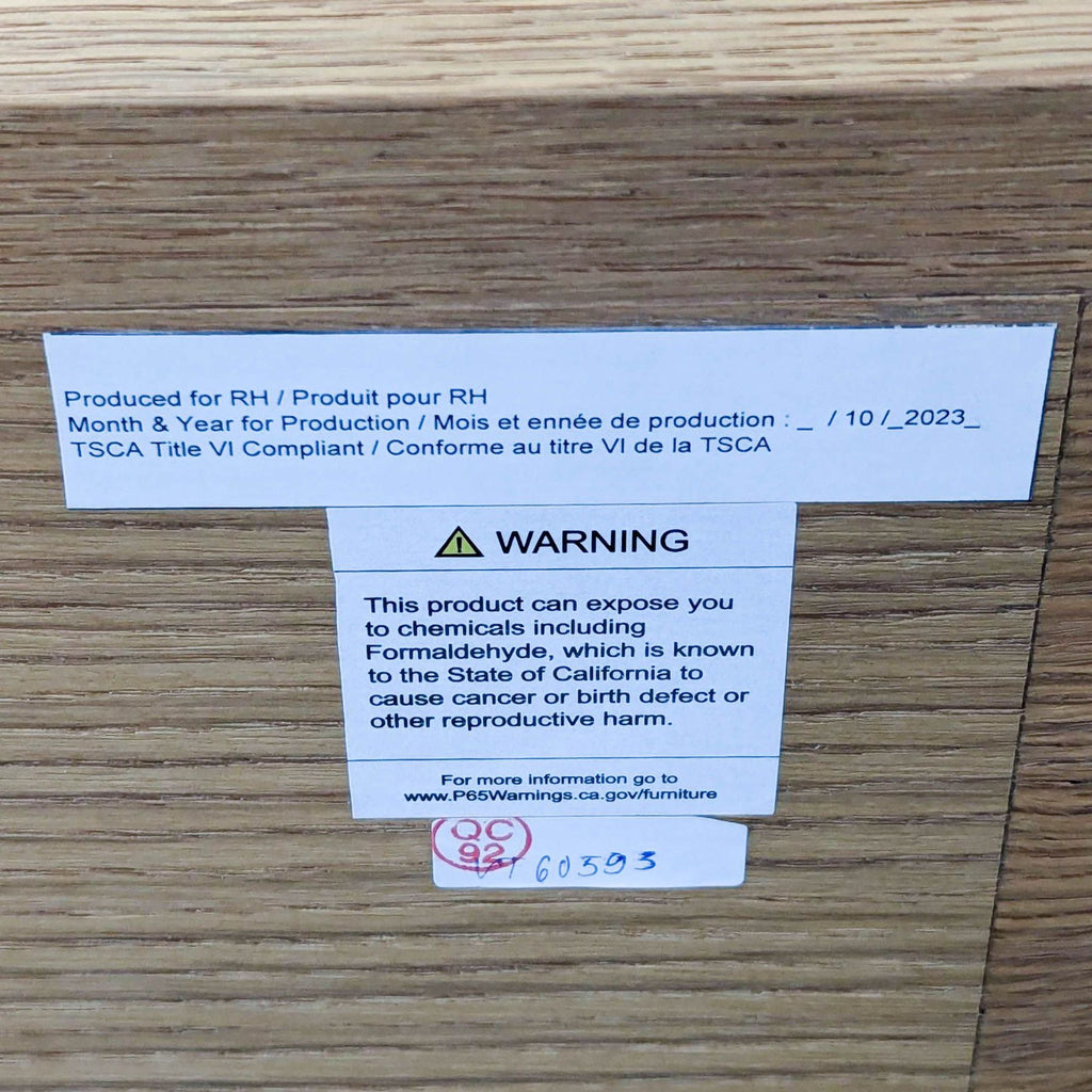 Restoration Hardware Ligné Modern 9-Drawer Dresser in Light Wood Finish