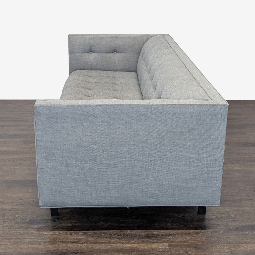 Restoration Hardware Madison Modern 3-Seat Sofa in Light Gray Fabric