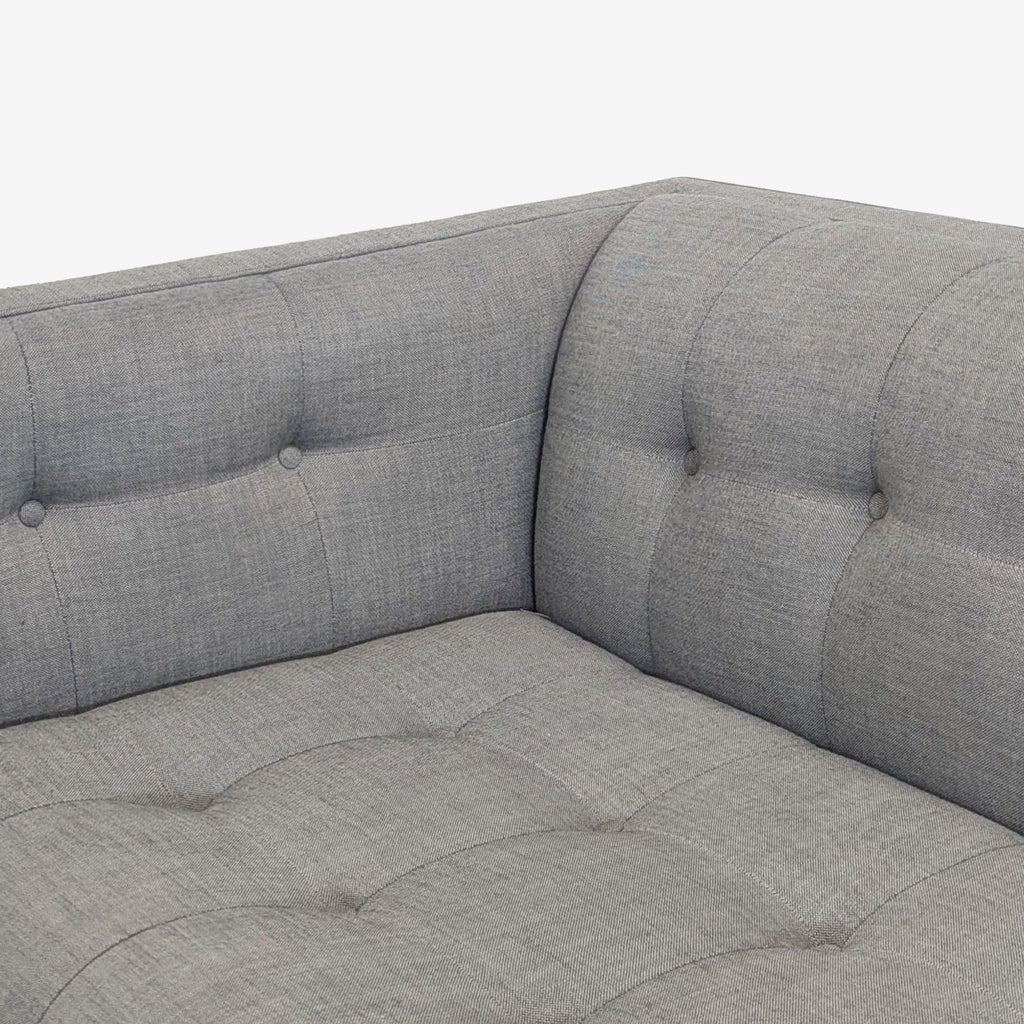 Restoration Hardware Madison Modern 3-Seat Sofa in Light Gray Fabric