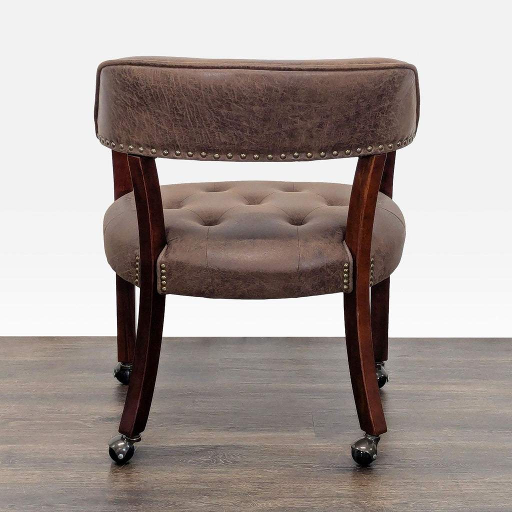 5-Piece Round Poker Convertible Dining Table Set with 4 Chairs