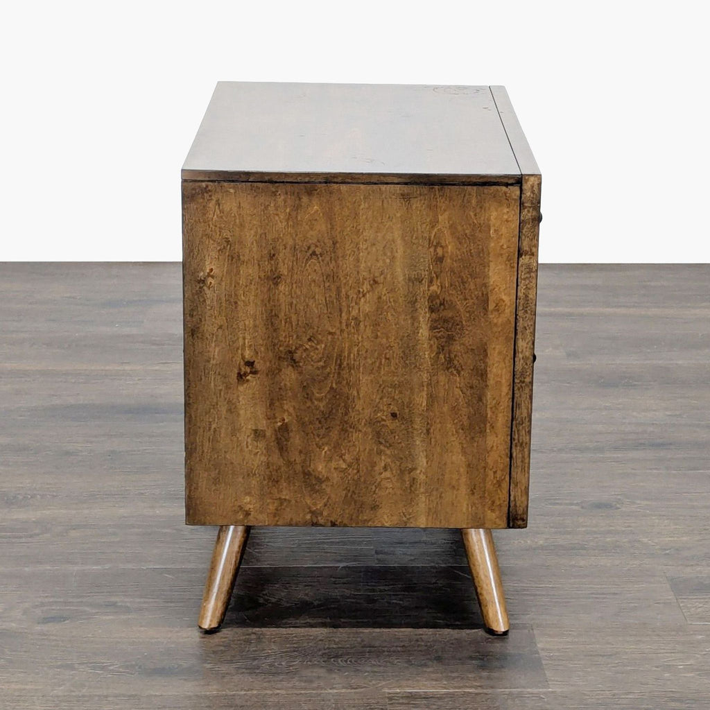 Master Craft Two Drawer Mid-Century End Table/Nightstand