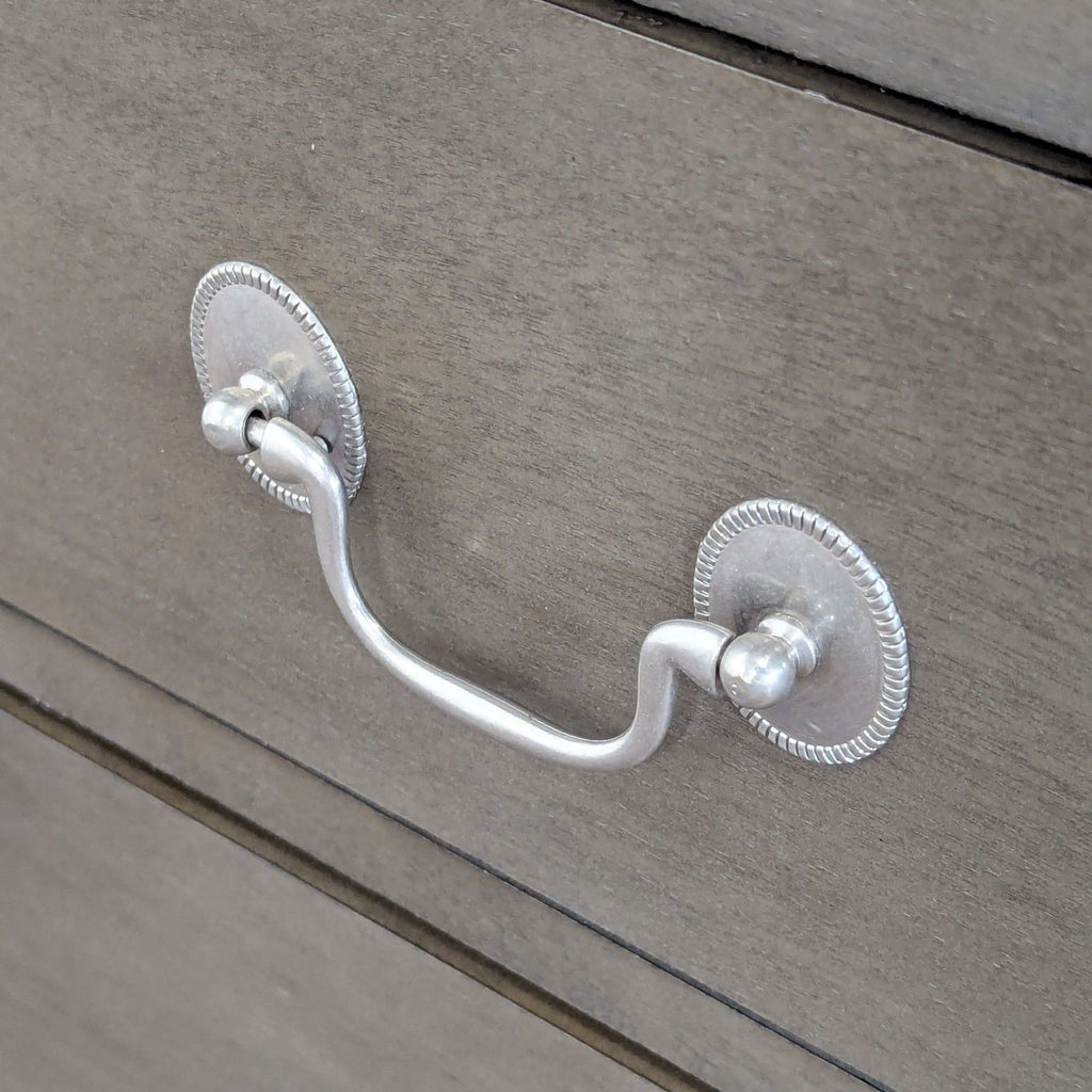 Two Drawer Wood Nightstand