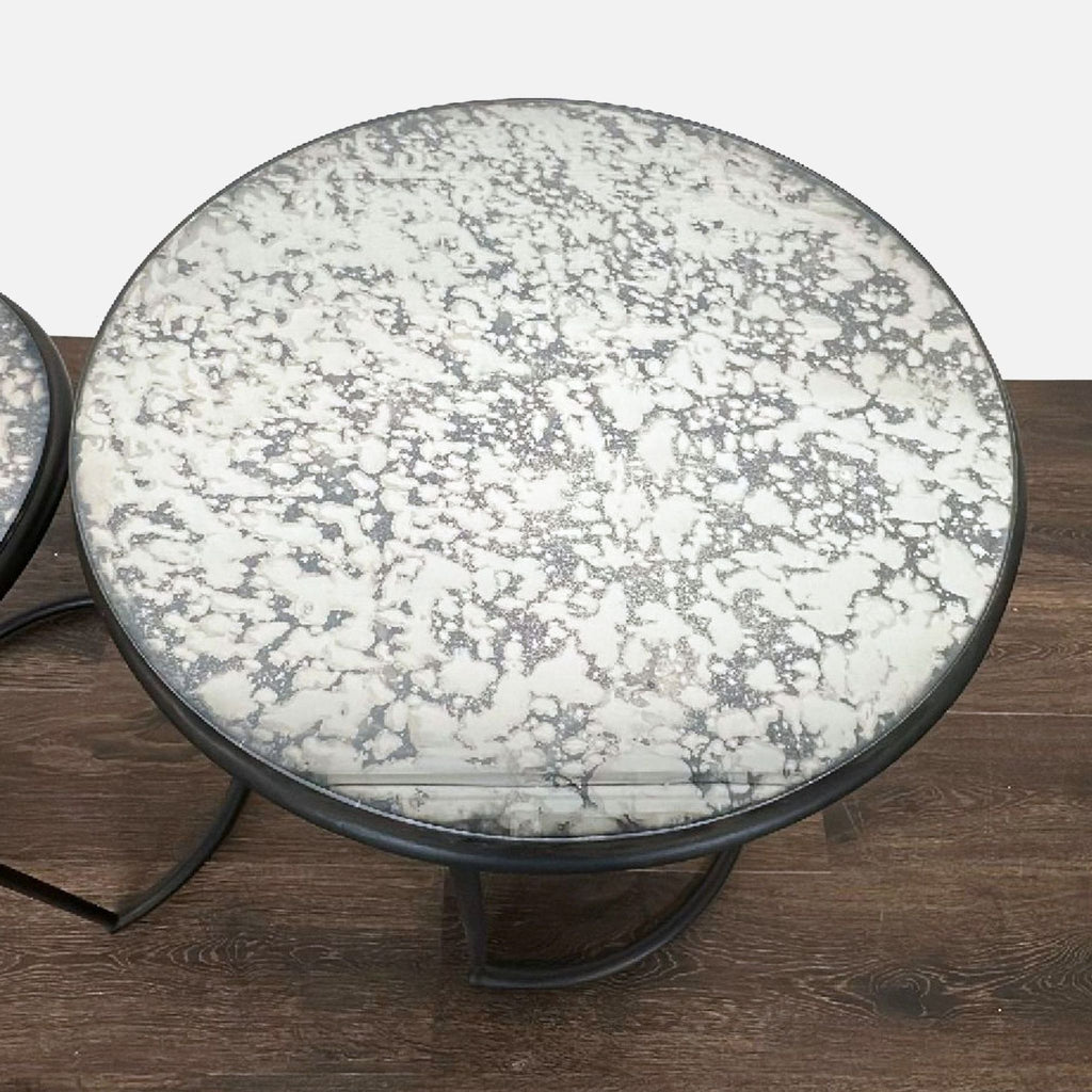 Pottery Barn Mirrored Nesting Tables