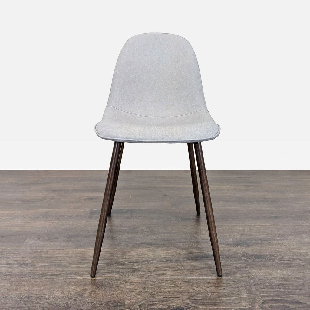 Mid-century upholstered dining chair with metal legs, from Dorel Home.