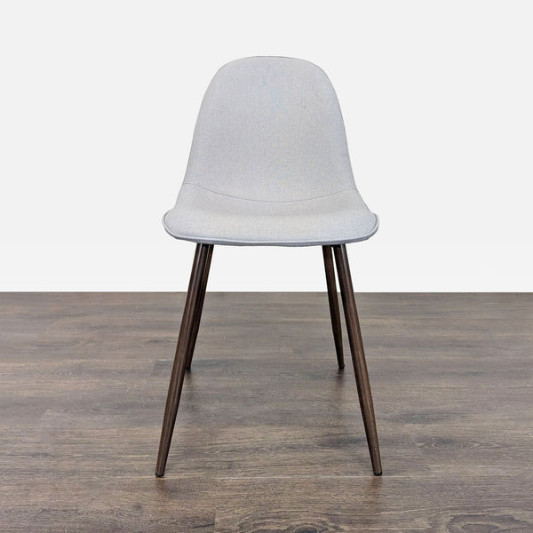 Mid-century upholstered dining chair with metal legs, from Dorel Home.