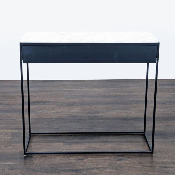 1. Blu Dot powder coated steel base with a smooth, durable finish.  