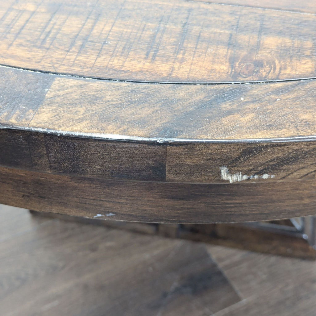 World Market Dark Wood Oval Dining Set with Table and Bench