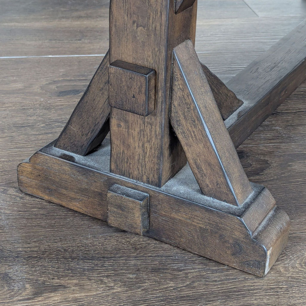 World Market Dark Wood Oval Dining Set with Table and Bench