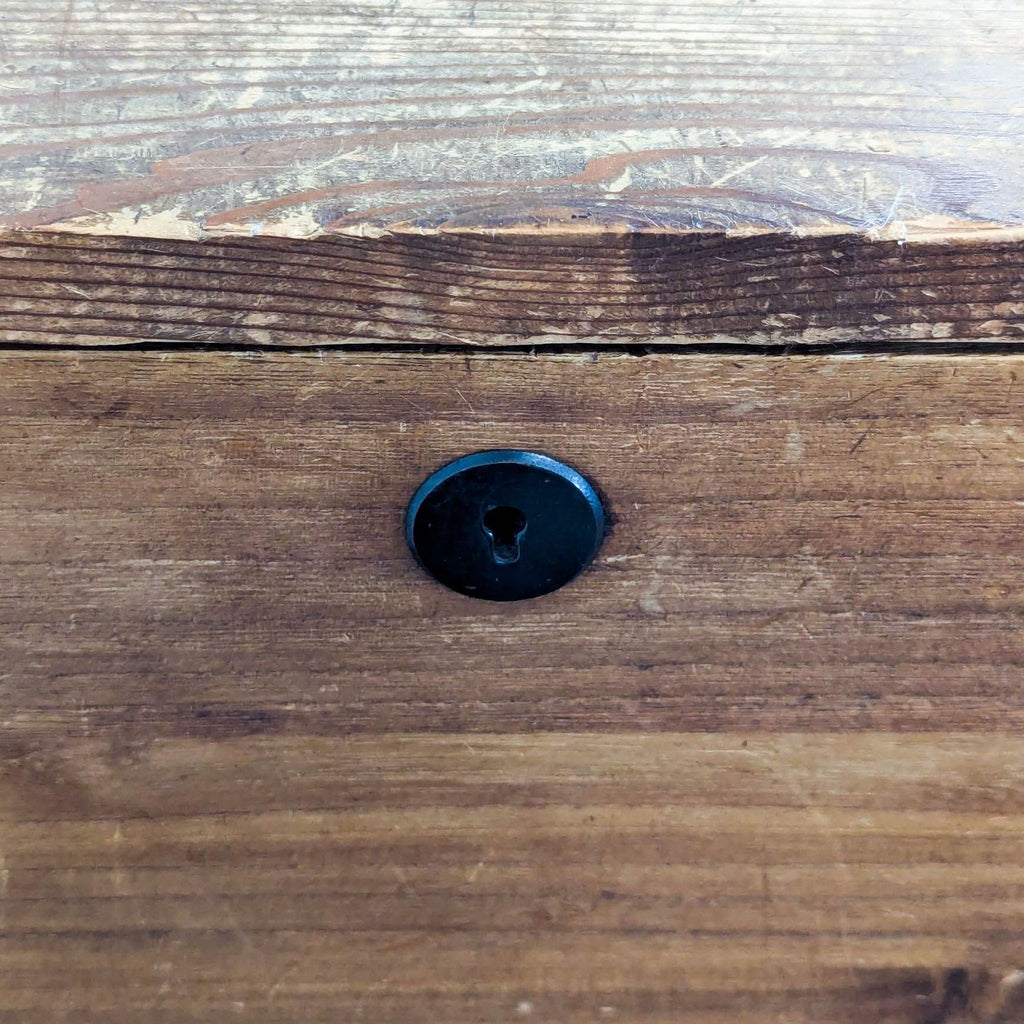 Vintage Wooden Dresser with Five Drawers and Metal Handles