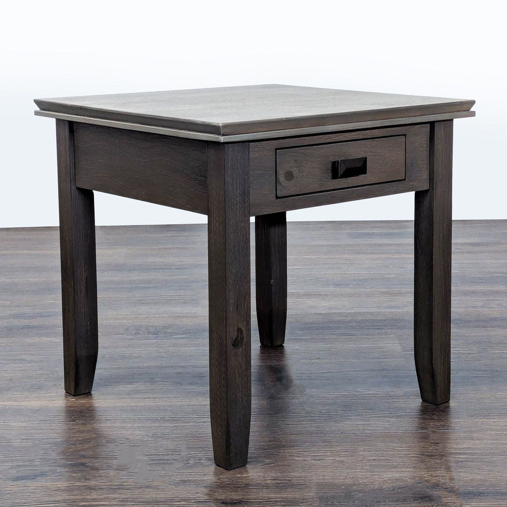 Lark Manor Wood One Drawer End Table