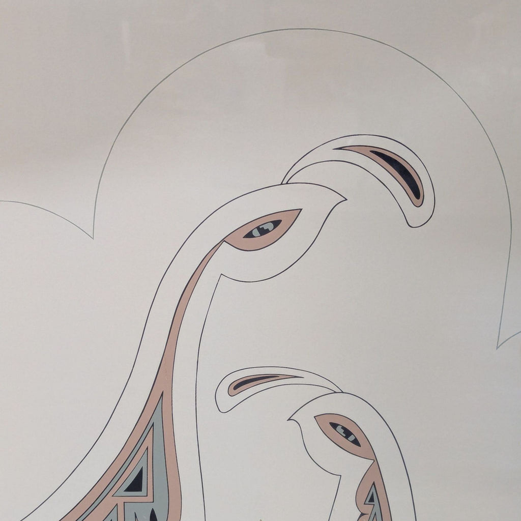 Vintage Signed Limited Edition Modern Quail Art Print Framed (12/100)