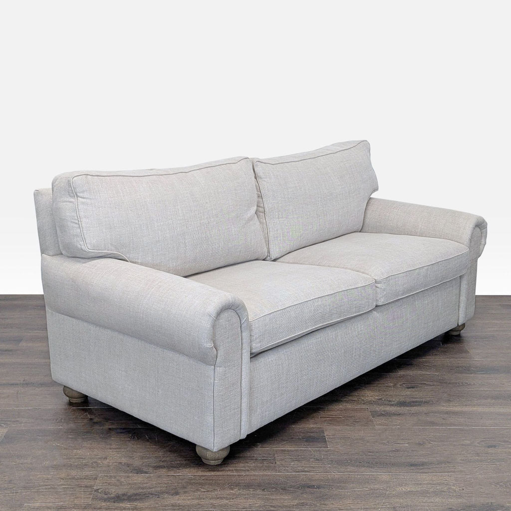 Restoration Hardware Lancaster Light Gray Queen Sleeper Sofa – Comfortable Pull-Out Bed - Accepted Offer (26.92% discount)