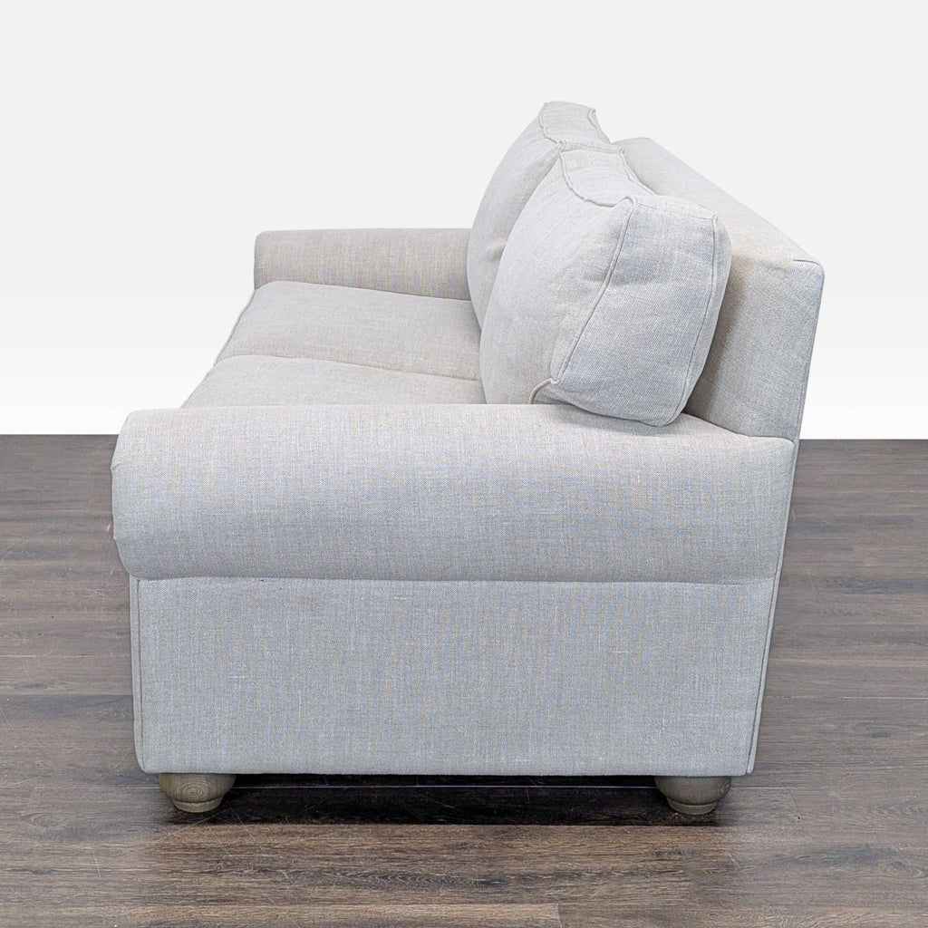 Restoration Hardware Lancaster Light Gray Queen Sleeper Sofa – Comfortable Pull-Out Bed - Accepted Offer (26.47% discount)
