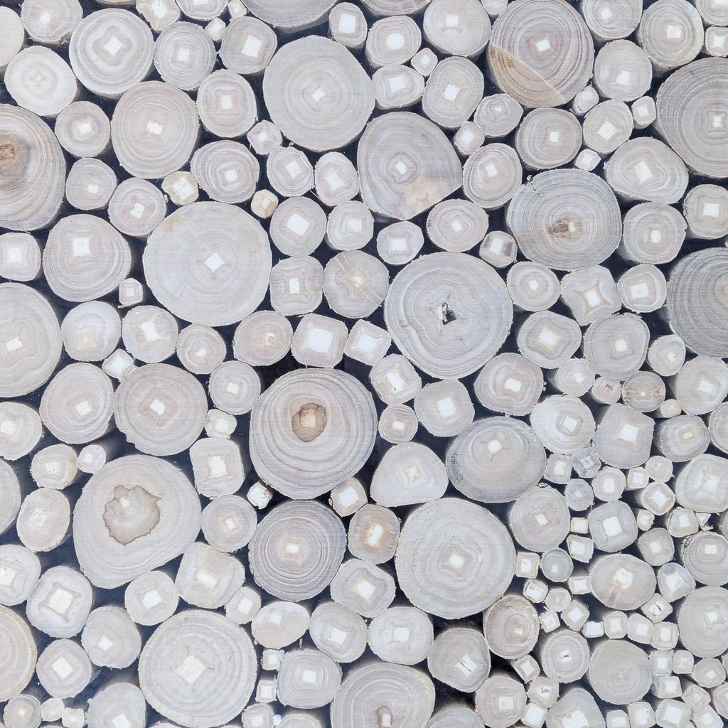 Wood Coffee Table with Glass Top