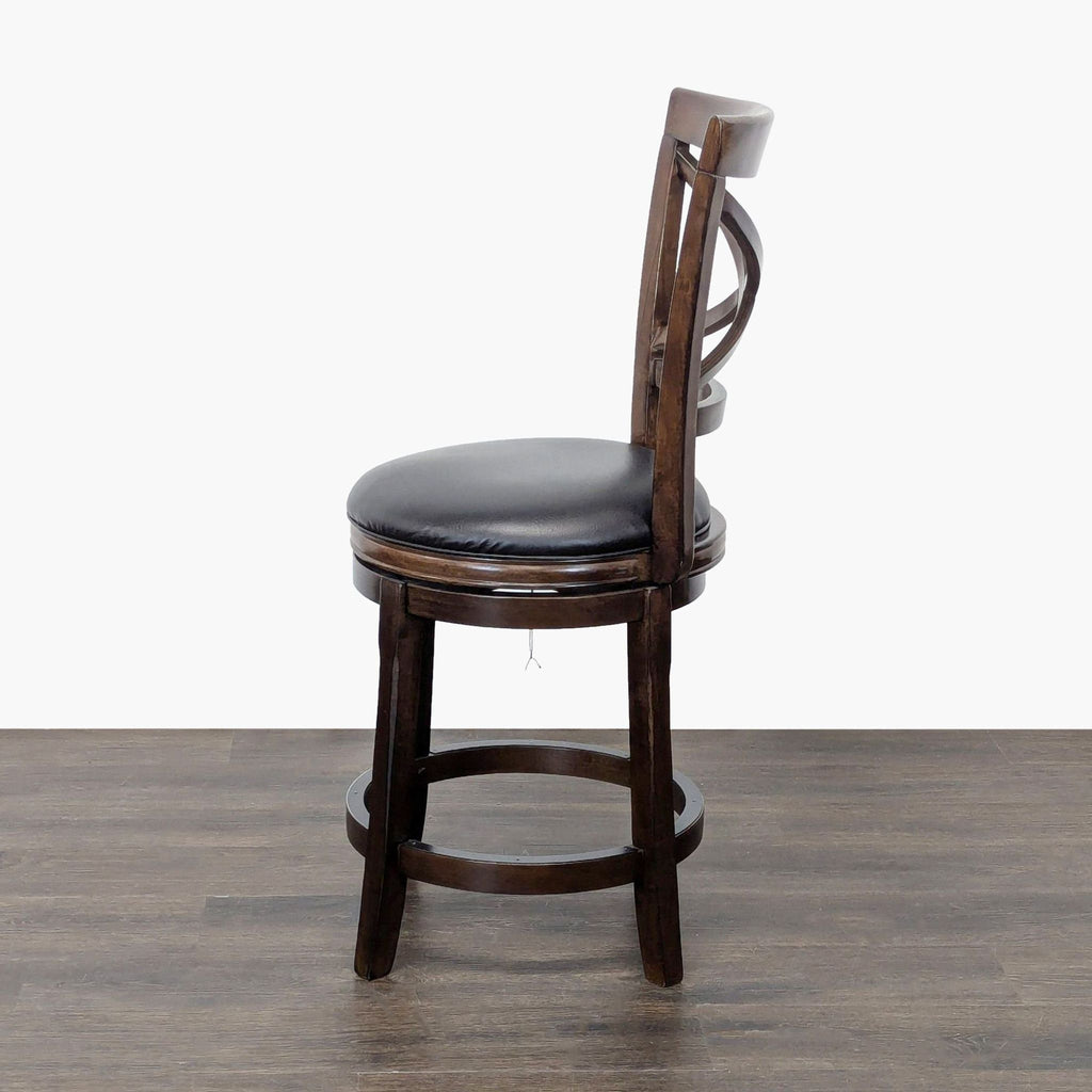 2. Stylish Ashley Furniture bench featuring wooden legs and soft cushioning for versatile seating.