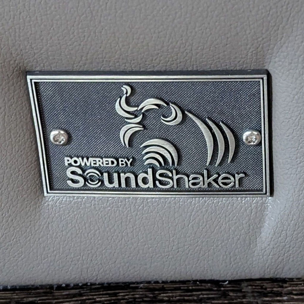 Seatcraft Muse Home Theater Seating Gray Leather, Power Headrest, Power Lumbar, Power Recline.