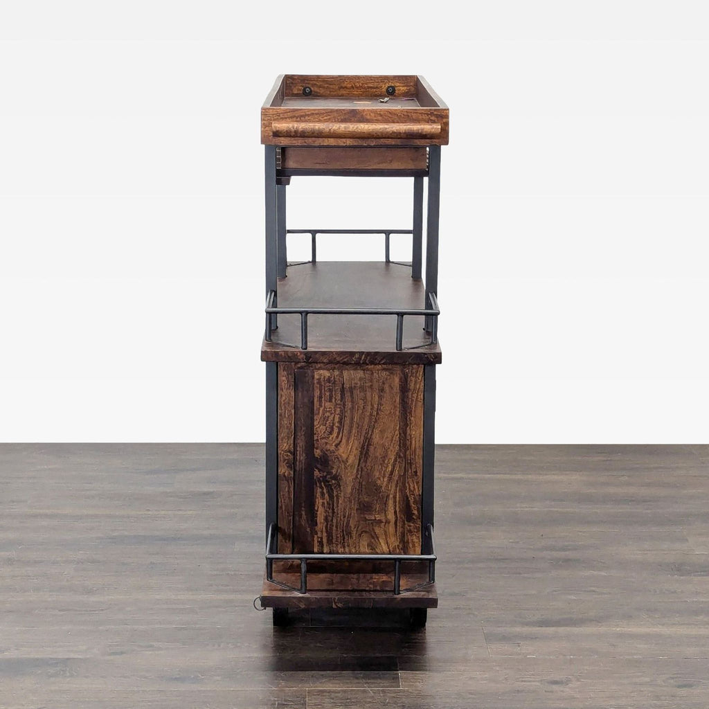 17 Stories Zamora Two Door Wine Bar Cart