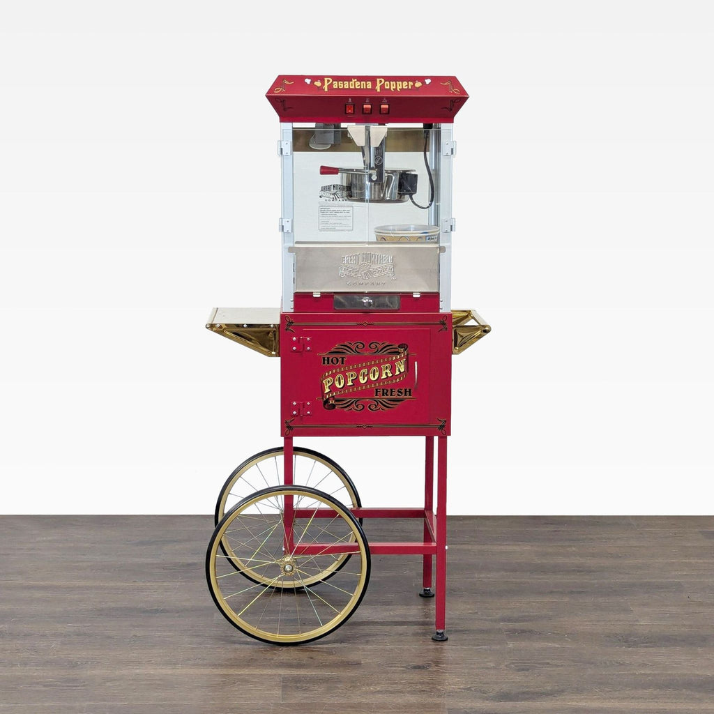 Great Northern Popcorn Company Pasadena Popper Vintage Style Popcorn Cart