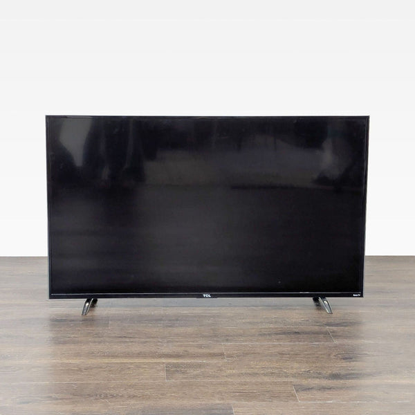 TCL 43-inch Roku Smart TV in excellent condition, offering streaming apps and multiple HDMI ports.