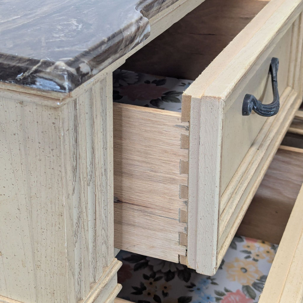 Stanley Furniture Dresser with Marble Top and Multiple Drawers
