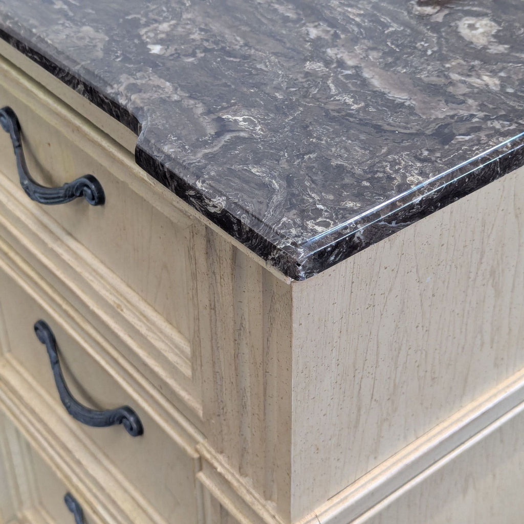 Stanley Furniture Dresser with Marble Top and Multiple Drawers