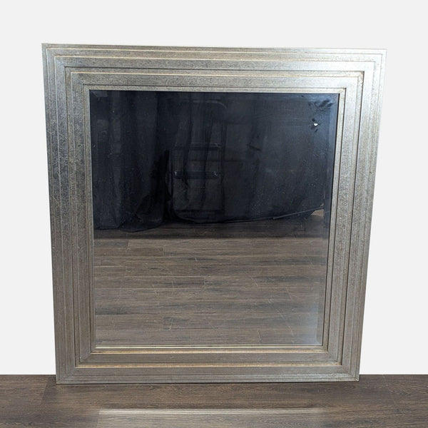 Wood Silvered Frame Mirror