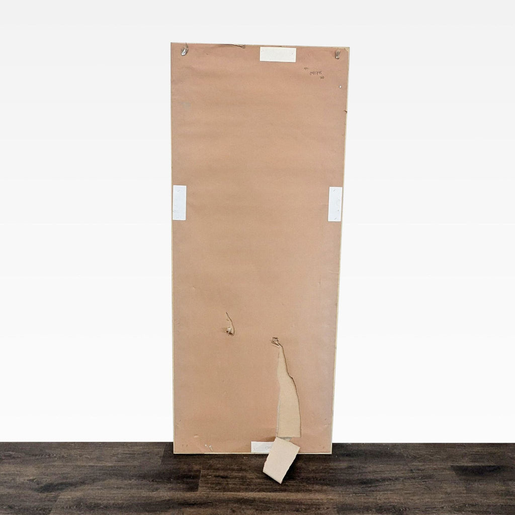 Wood Textured Frame Floor Mirror