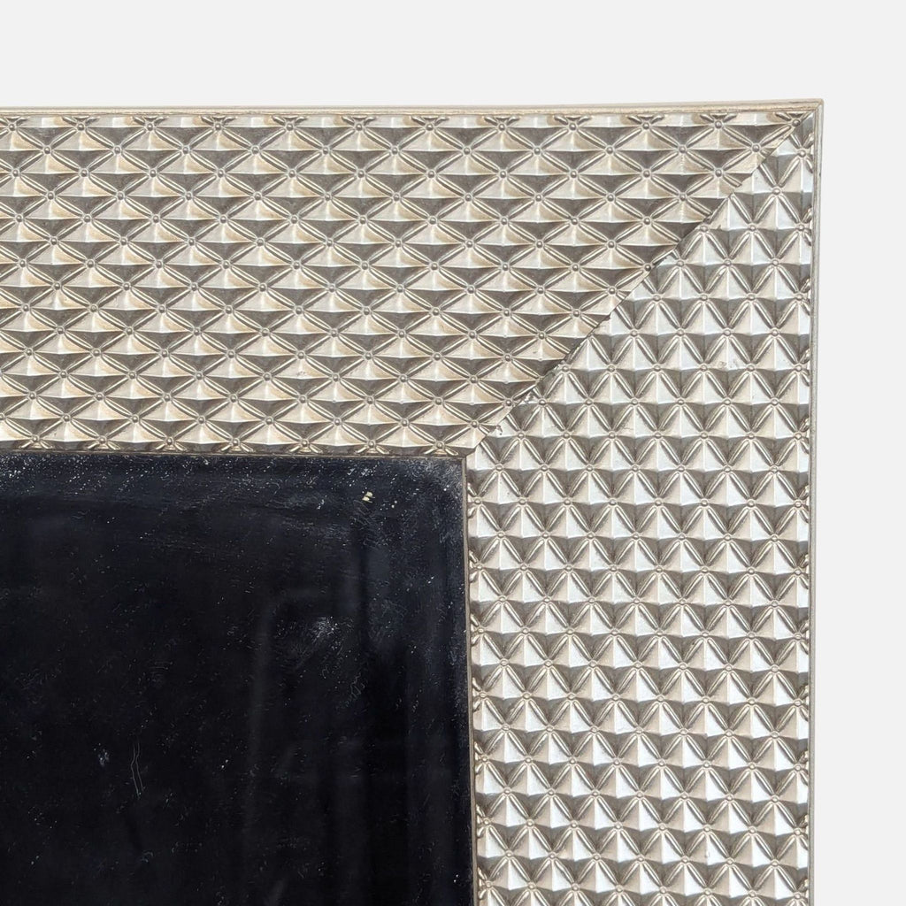 Wood Textured Frame Floor Mirror