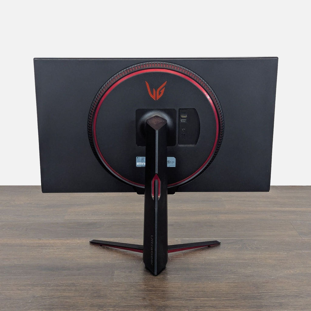 LG 32" UltraGear monitor, featuring G-SYNC support and multiple ports, ideal for workstations or gaming setups.