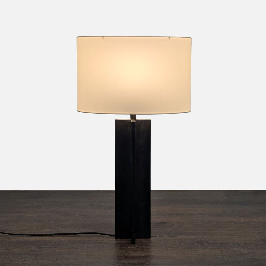 Modern Table Lamp with White Shade