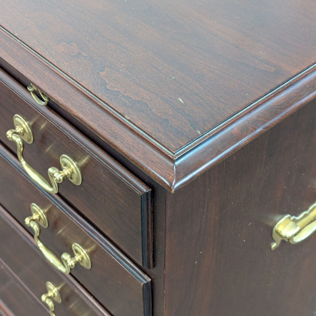 Stickley Four Drawer Nightstand with Pull-Out Tray