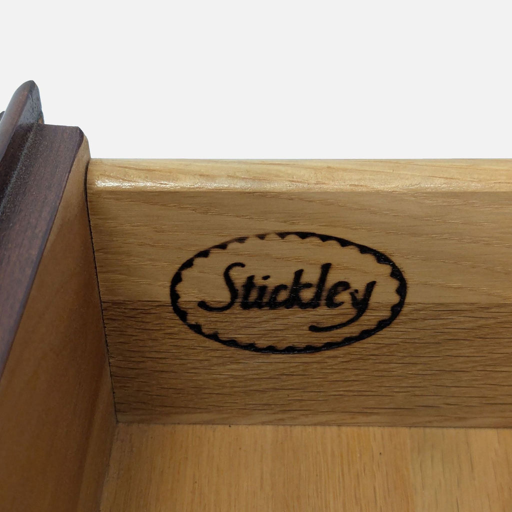 Stickley Four Drawer Nightstand with Pull-Out Tray