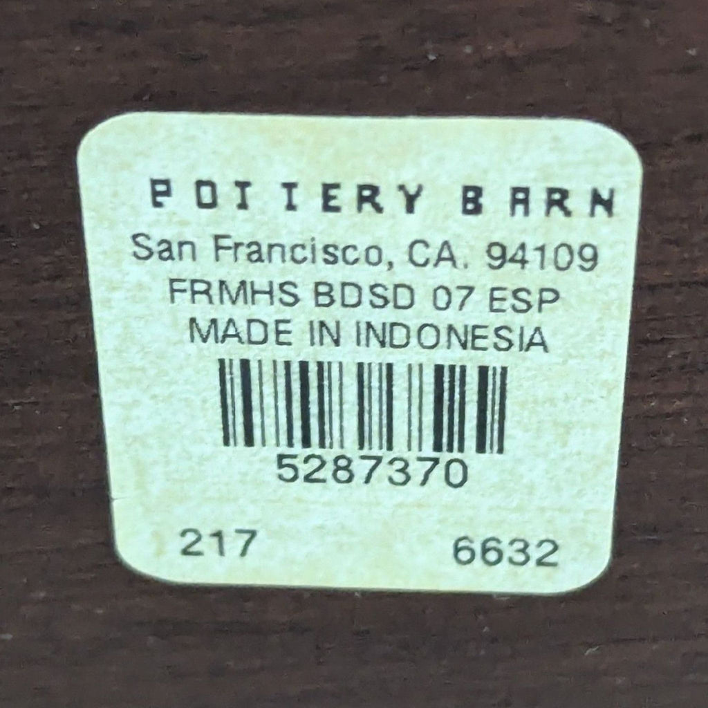 Pottery Barn Farmhouse Bedside Table