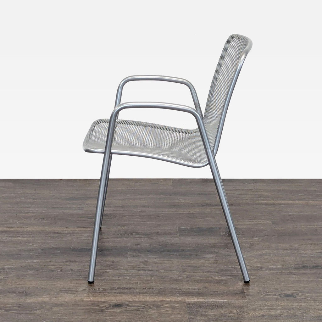 Room and Board Aruba Modern Metal Mesh Patio Arm Chair