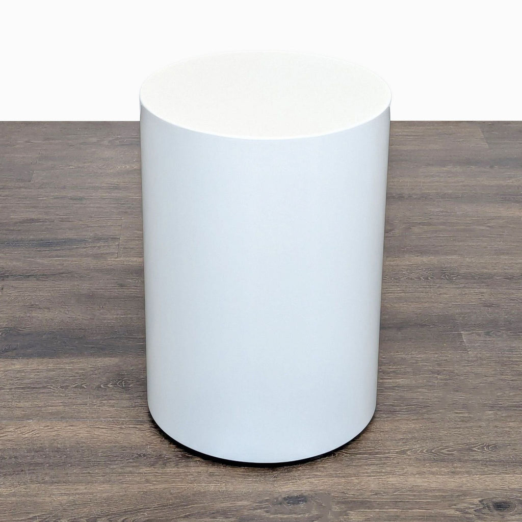 CB2 Cylindrical Wood Accent Table