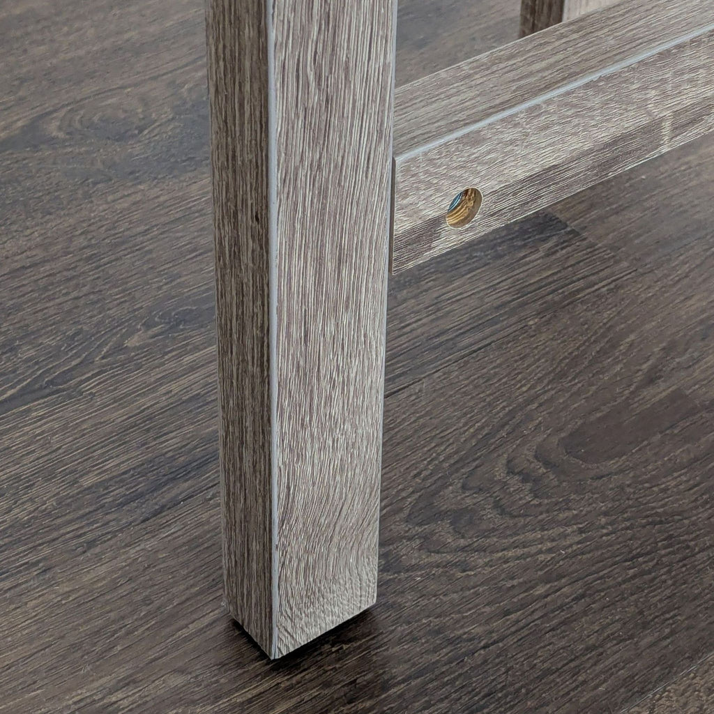 Wood One Drawer Demilune Console Table
