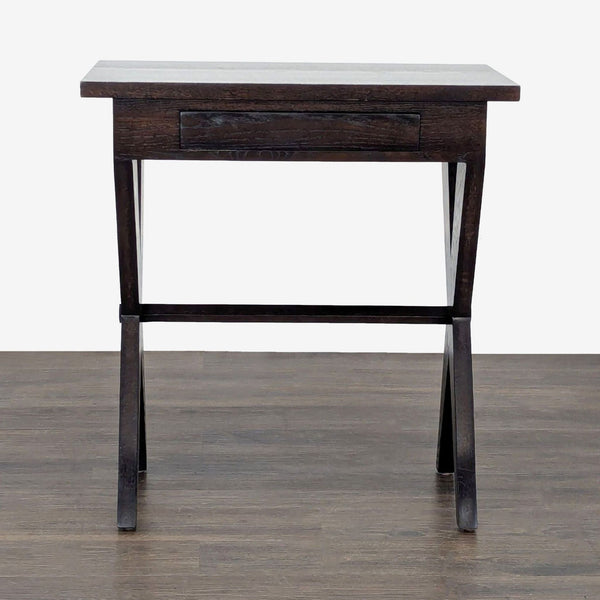 One Drawer Wood End Table