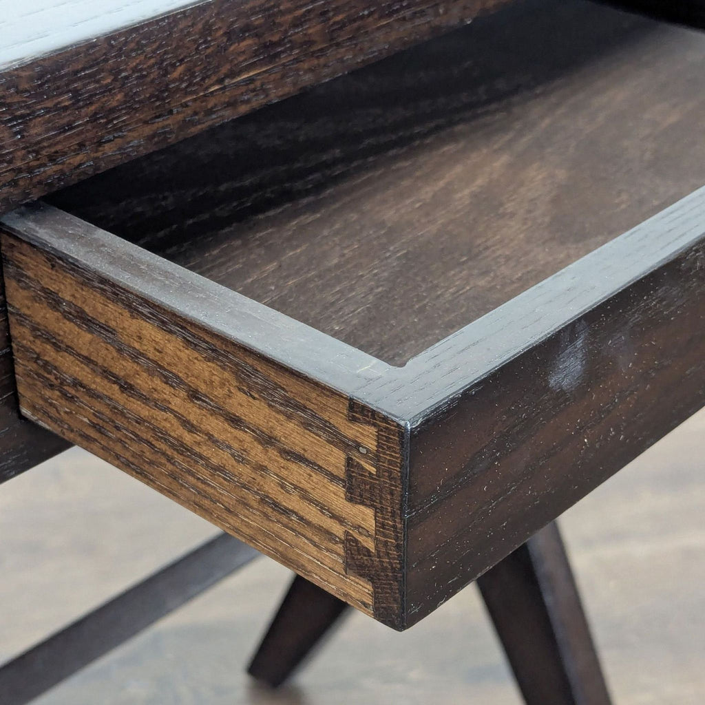 One Drawer Wood End Table