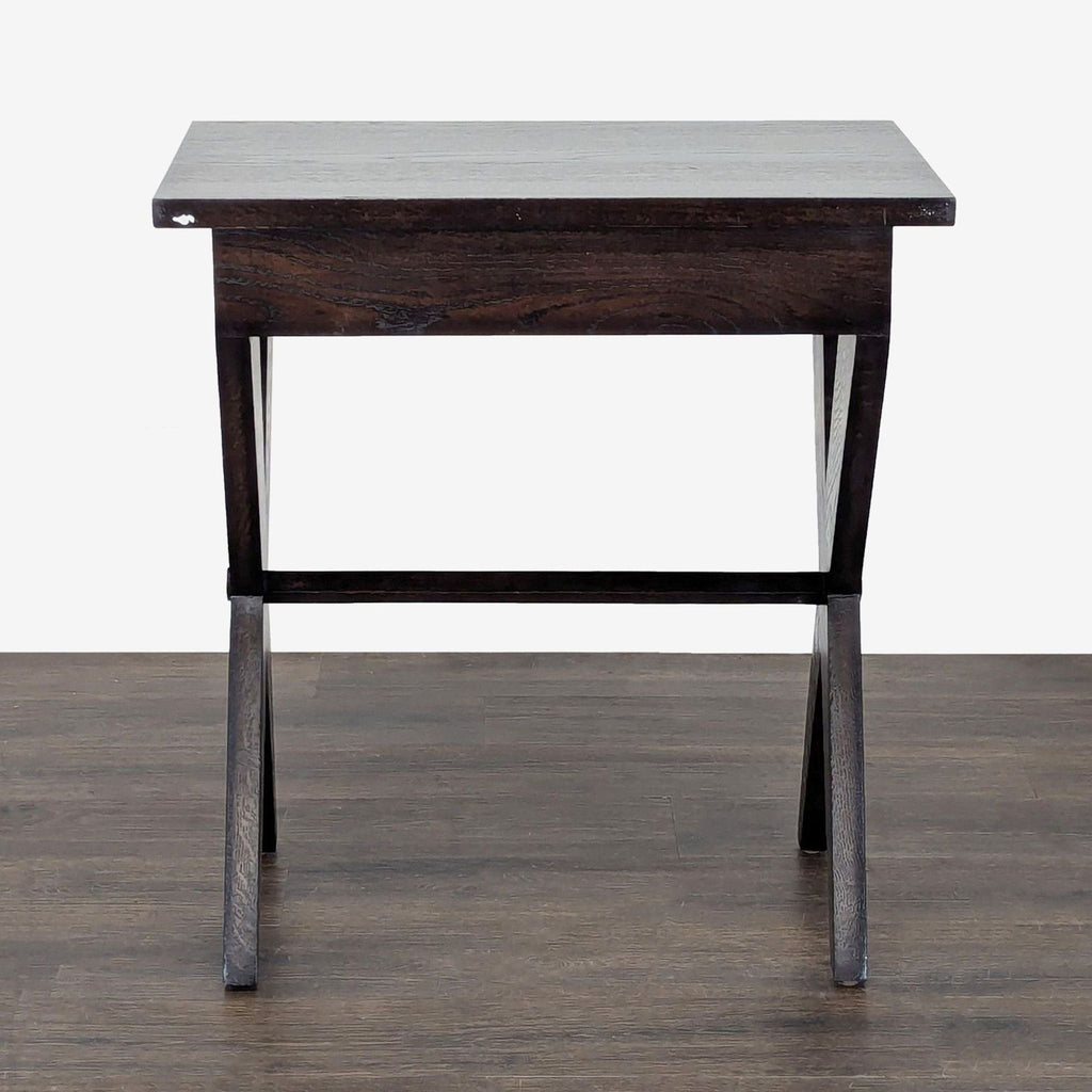 One Drawer Wood End Table