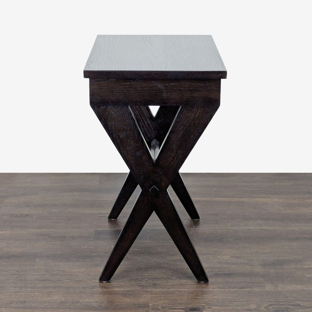One Drawer Wood End Table